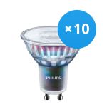 Opakowanie 10x Philips MASTER LED Spot ExpertColor GU10 PAR16 5.5W 355lm 36D - 927 Bardzo Ciepła Biel | Najlepsze renderowanie kolorów - Ściemnianie - Zamienne 50W