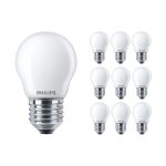 Opakowanie 10x Philips Corepro LED Lustre E27 Piłka Matowy 4.3W 470lm - 827 Bardzo Ciepła Biel | Zamienne 40W