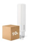 Opakowanie 10x Philips CorePro PL-C LED 6.5W 770lm - 840 Zimna Biel | 4-Piny - Zamienne 18W