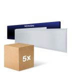 Opakowanie 5x Noxion LED Panel Ecowhite V4.0 28W 3400lm - 840 Zimna Biel | 120x30cm - UGR <19 - Philips driver