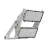 Ledvance LED Iluminacja Max Radial 10 Aluminium Szary 900W 186800lm 10D - 740 Zimna Biel | IP66 - Symetryczny