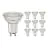Opakowanie 10x Noxion LED Spot GU10 PAR16 4W 345lm 36D - 830 Ciepła Biel | Ściemnianie - Zamienne 50W