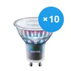 Opakowanie 10x Philips MASTER LED Spot ExpertColor GU10 PAR16 5.5W 400lm 36D - 940 Zimna Biel | Najlepsze renderowanie kolorów - Ściemnianie - Zamienne 50W