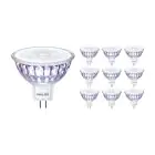Opakowanie 10x Philips Master Value LED Spot GU5.3 MR16 5.8W 450lm 36D - 927 Bardzo Ciepła Biel | Najlepsze renderowanie kolorów - Ściemnianie - Zamienne 35W