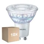 Opakowanie 10x Philips MASTER Value LED Spot GU10 PAR16 5.5W 575lm 36D - 930 Ciepła Biel | Najlepsze Renderowanie Kolorów - Ściemnianie - Zamienne 80W